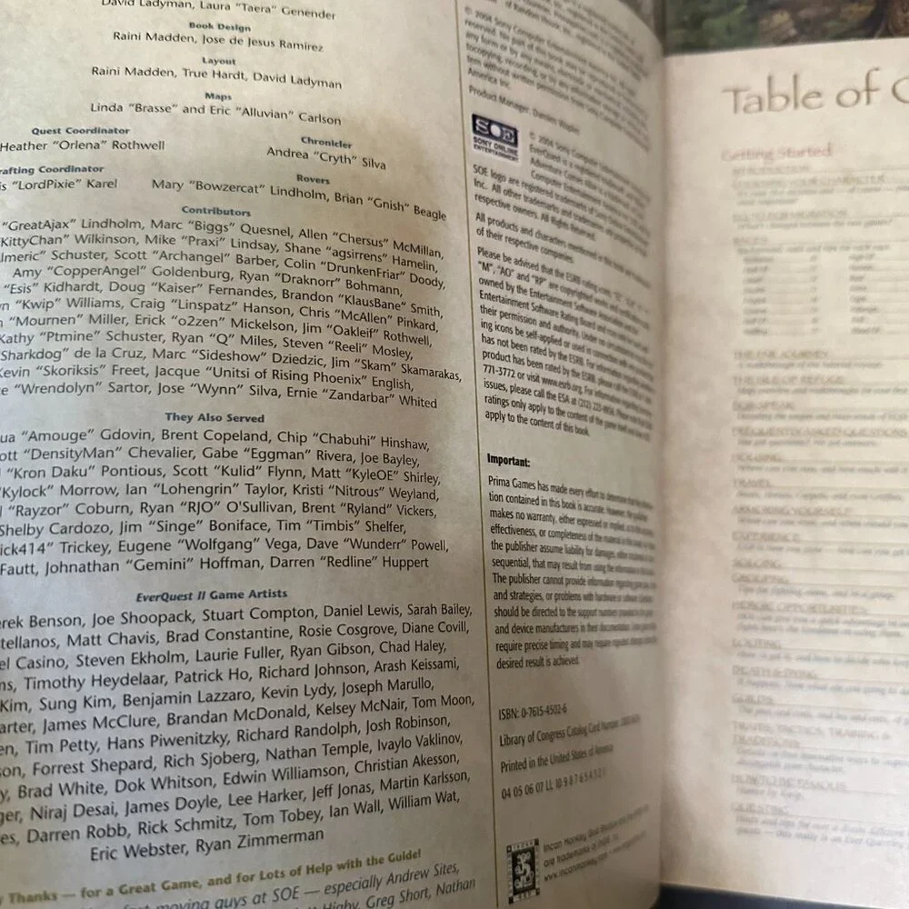 Everquest II Prima Official Game Guide Role Playing Game 300+ Quest Walkthroughs